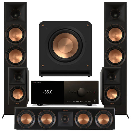 Anthem MRX 540 8K AV Receiver | Klipsch RP-500M II Reference Premiere Speakers - Bundle #10