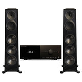 Anthem MRX 1140 8K AV Receiver | Paradigm Founder 100F 5-Driver 3 Way Floor Standing Speaker - Gloss Black - Pair - Bundle