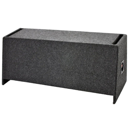 Atrend A122-12CPV Dual 12" Vented Carpeted Subwoofer Enclosure
