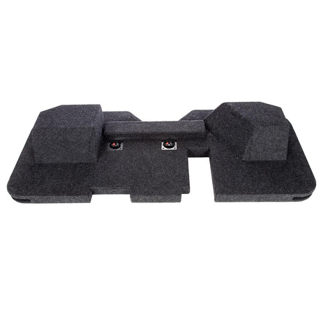 Atrend A202-12CPV Dual 12" Vented Upfire Subwoofer Enclosure for Dodge Ram Quad Cab 2012-2018