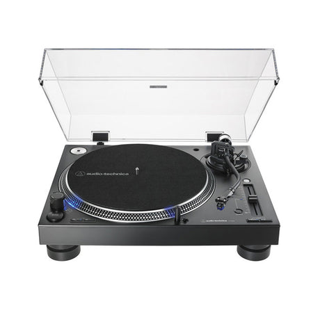 Audio-Technica AT-LP140XP-BK Direct Drive Professional DJ Turntable - Black | Spin-Clean SPINSYS2 Record Washer MKII (Deluxe Kit)