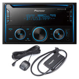 Pioneer FH-S520BT Double-Din CD Receiver with Built-in Bluetooth | SiriusXM SXV300V1C Connect Vehicle Tuner Bundle
