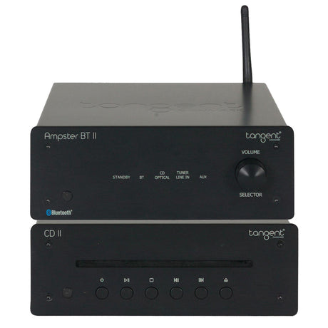 Tangent Ampster BT II Mini Stereo Amplifier | Tangent CD II Compact HI-FI System CD Player - Bundle