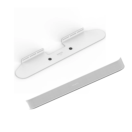 Sonos Beam Gen 2 Compact Soundbar with Dolby Atmos with Sonos Beam Wall Mount - Bundle