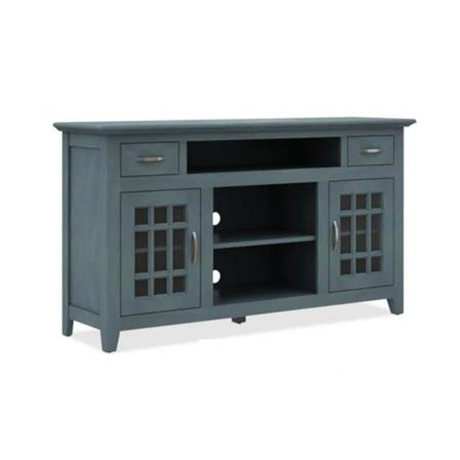 Bell'O BURKE 60" Media Console – Distressed Blue