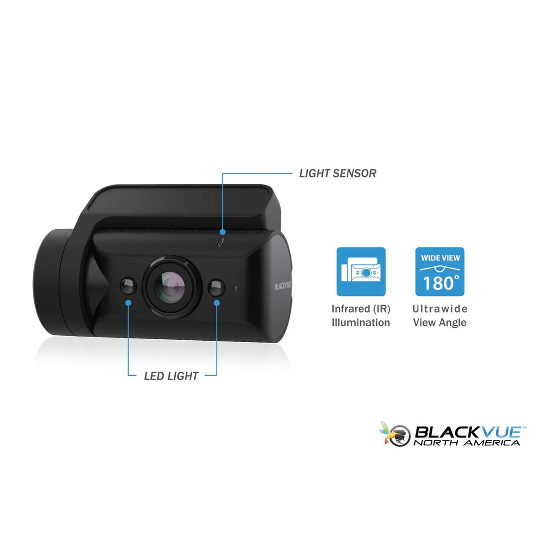 BlackVue RC1-IR-C 1080P Interior Infrared Add-On Camera for DR770X-BOXPRO System