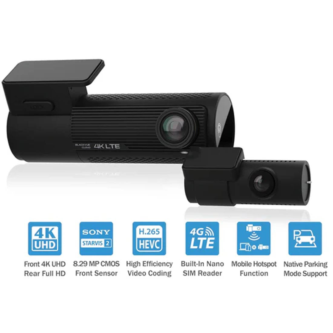 Blackvue DR970X-2CHLTE-64 2 Channel Dual Camera System - 4K UHD Cloud Dash Cam