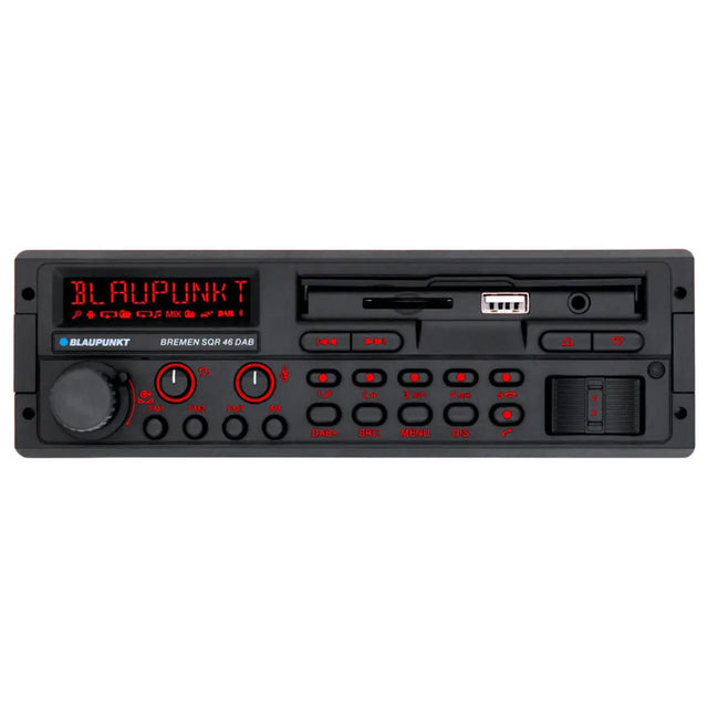 Blaupunkt BREMENSQR46DAB Single Din Mechless Bluetooth Legacy Retro Car Receiver