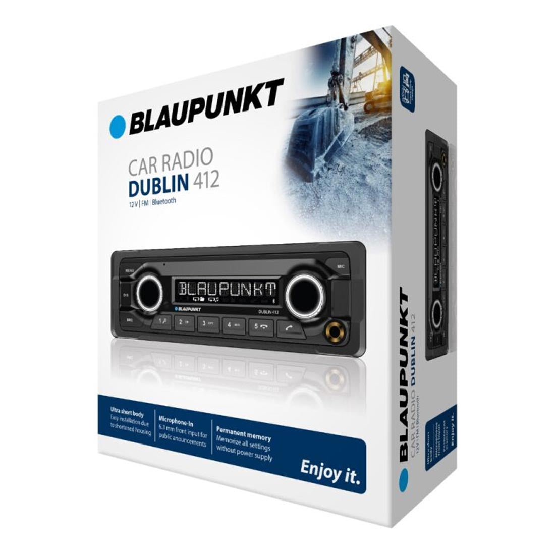 Blaupunkt DUBLIN 412 12V Single DIN Heavy Duty Mechless Receiver