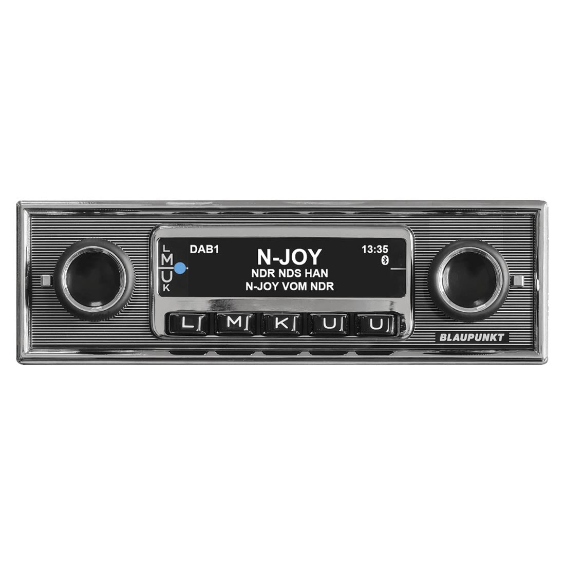 Blaupunkt FRANKFURT Stereo MB Single DIN Mechless Retro Receiver with Bluetooth