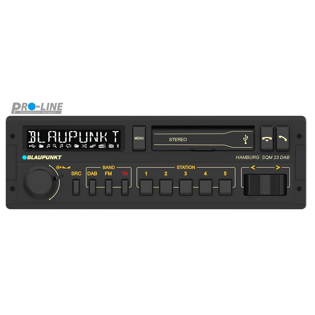 Blaupunkt Hamburg SQM 23 DAB Single DIN Mechless Bluetooth Receiver