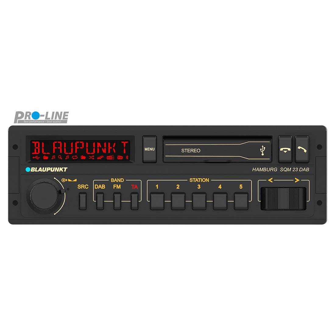 Blaupunkt Hamburg SQM 23 DAB Single DIN Mechless Bluetooth Receiver