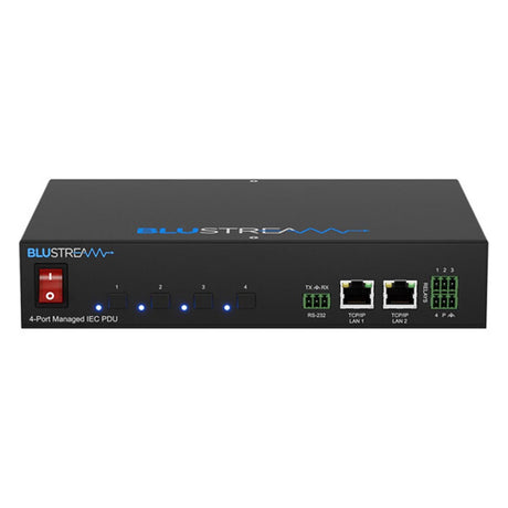 Blustream PWR4IEC 4 Port Managed IEC Power Distribution Unit