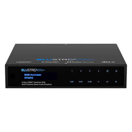 Blustream SW42DA 4-Way HDMI Switcher Dante Audio Breakout