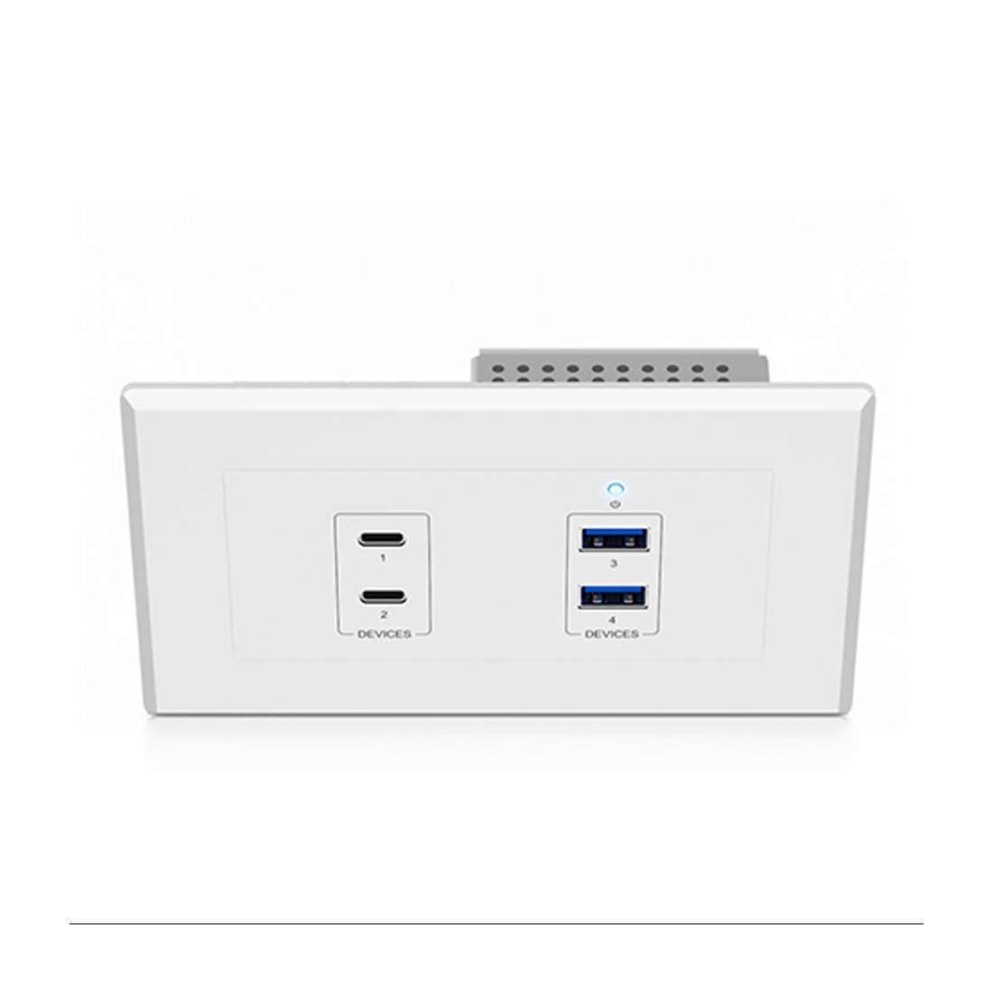 Blustream UEX3D-WP-EU USB 3.2 Gen1 HDBaseT Wall Plate Extender (UEX3DWPEU)