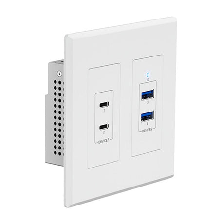 Blustream UEX3D-WP-US USB 3.2 Gen 1 HDBaseT Wall Plate Device (UEX3DWPUS)