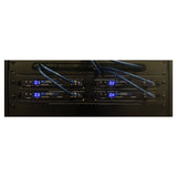 Blustream RSU-2RU Universal 2RU Rack Shelf Unit with 4 x Horizontal Blade Shelves
