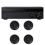 Sony STR-DH790 7.2 Channel Home Theatre AV Receiver | Crossroads NIC60-H(4) 6" Frameless In-Ceiling Speaker - Bundle