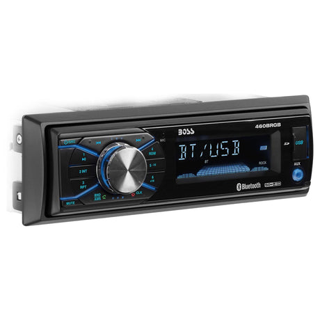 Boss Audio 460BRGB Single-Din Bluetooth Digital Media Receiver (does not play CDs)