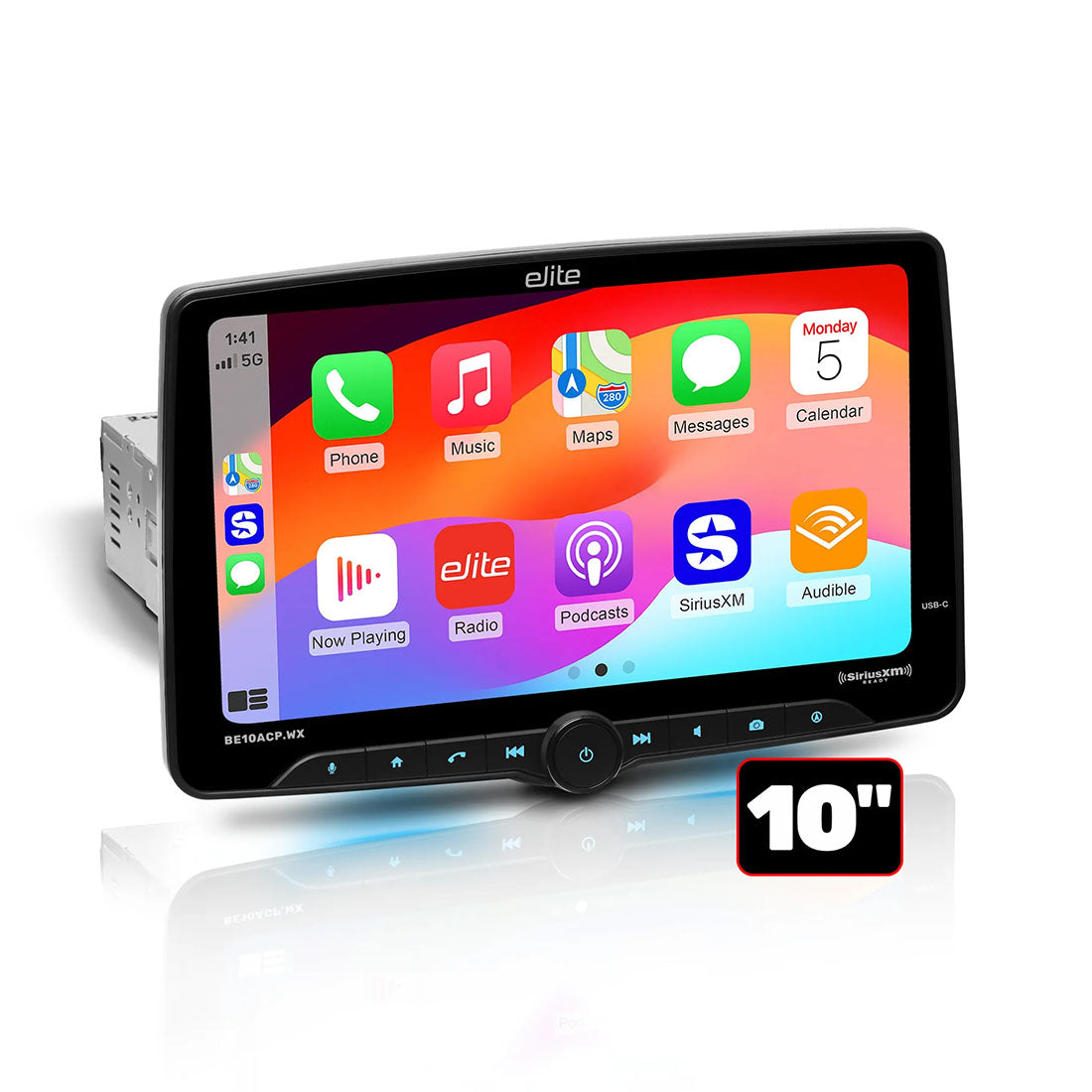 Boss Audio BE10ACP.WX_SXM 10" Single-Din Bluetooth Wireless Car Stereo