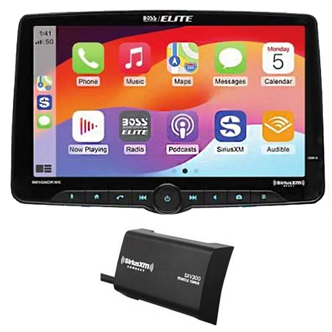 Boss Audio Elite BE10ACP.WX Digital Multimedia Receiver | Sirius XM Tuner - Bundle (BE10ACP.WX_SXM)