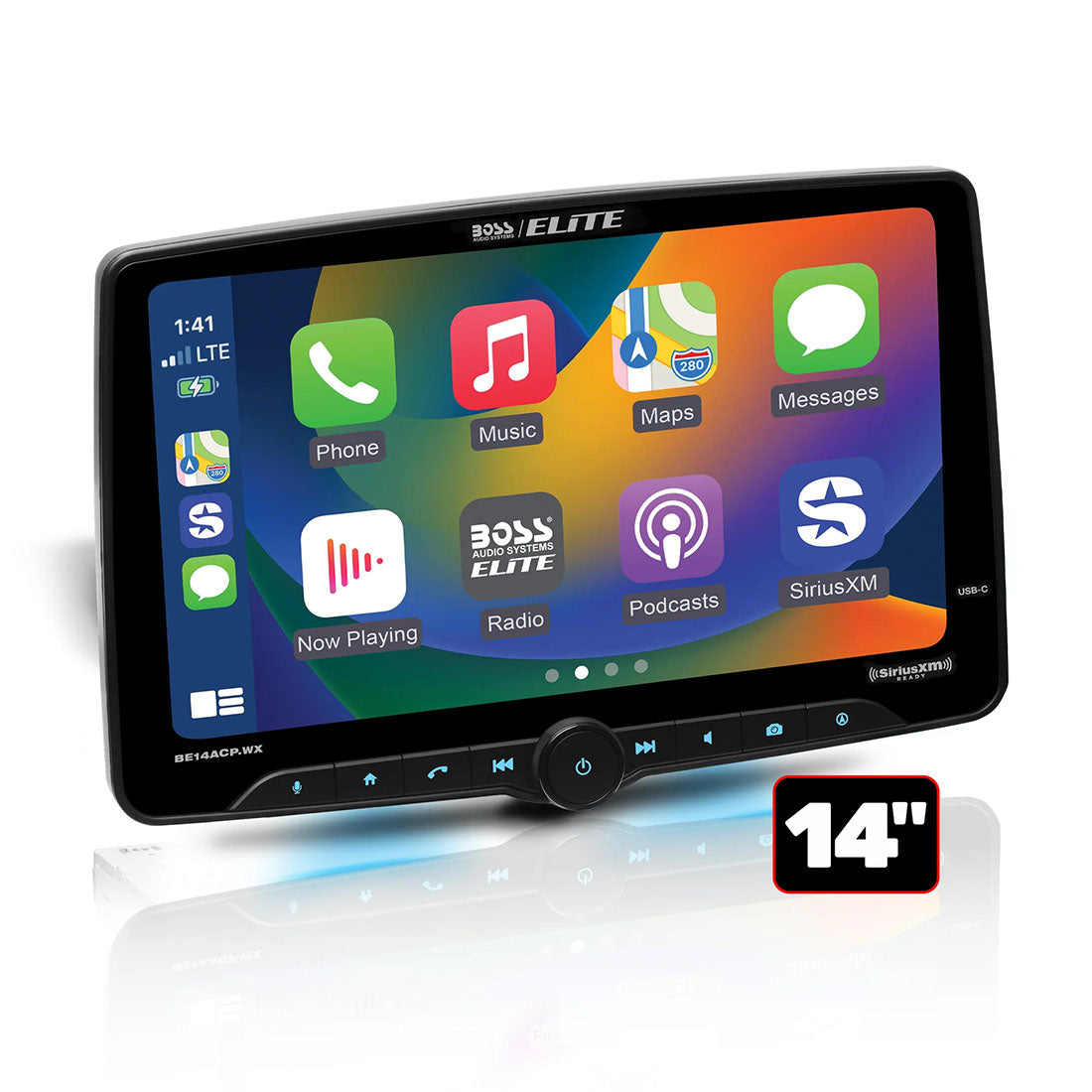Boss Audio Elite BE14ACP.WX Digital Multimedia Receiver | Sirius XM Tuner - Bundle (BE14ACP.WX_SXM)