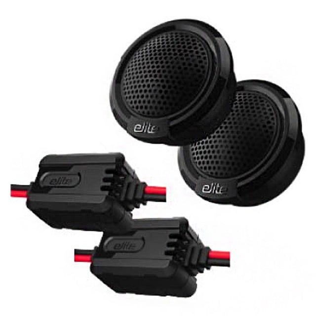 Boss Audio Elite BE1TW 1" Aluminum Dome Tweeters with Crossover - Pair