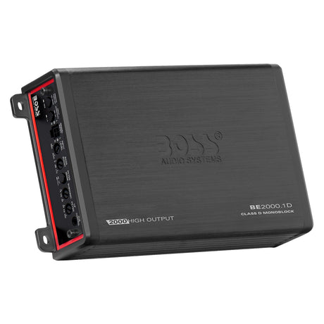 Boss Audio BE2000.1D 1500W RMS Mini Class D Mono Car Amplifier