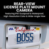 Boss Audio Elite ELPC40B Weather Proof Rear-View License Plate Mount Camera