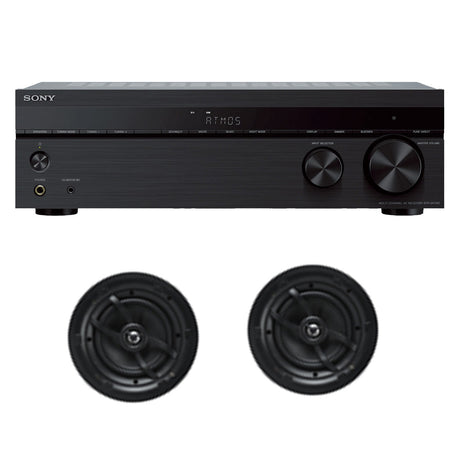 Sony STR-DH790 7.2 Channel Home Theatre AV Receiver | Crossroads NIC60-H 6" Frameless In-Ceiling Speaker (Pair) - Bundle