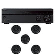 Sony STR-DH790 7.2 Channel Home Theatre AV Receiver| Crossroads NIC60-H (5) 6" Frameless In-Ceiling Speaker - Bundle