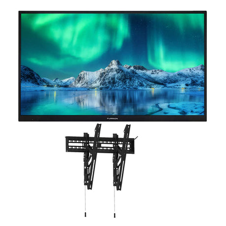 Furrion FDUF Aurora Weatherproof Outdoor 4K UHD LED Smart TV | Furrion F2AA002ABBK Universal Outdoor Fixed Tilt Mount - Bundle