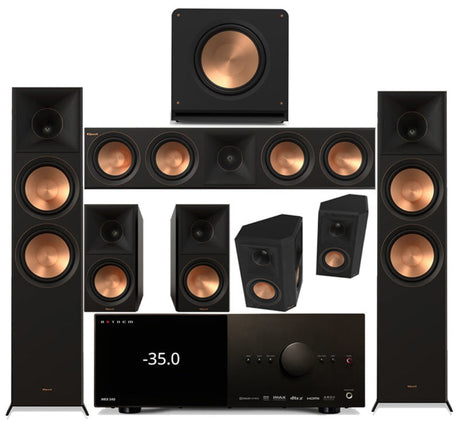 Anthem MRX 540 8K 7.2 Pre-Amplifier AV Receiver | Klipsch RP-8060FA II Reference Premier Speaker Bundle #1