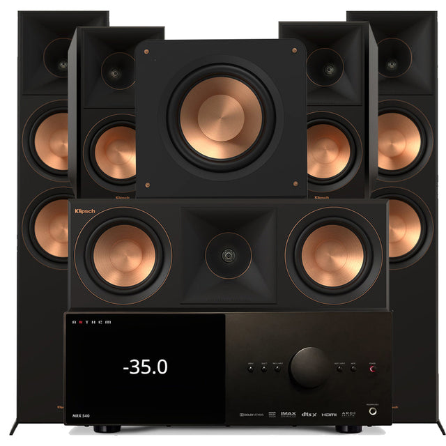 Anthem MRX 540 8K AV Receiver | Klipsch RP-8000FBII Reference Premier MK-II 5.1 Speaker Bundle #2