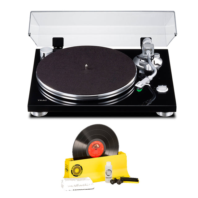 TEAC TN3BSEB Manual Belt-Drive Turntable | Spin-Clean SPINSYS1 Record Washer MKII (Complete Kit) - Bundle