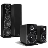 Elipson ELIPF34F Prestige Facet 34F Floor Standing Speakers (Pair) | Elipson Prestige Facet ELIPF8B Bass-Reflex Bookshelf Speakers (Pair) - Bundle