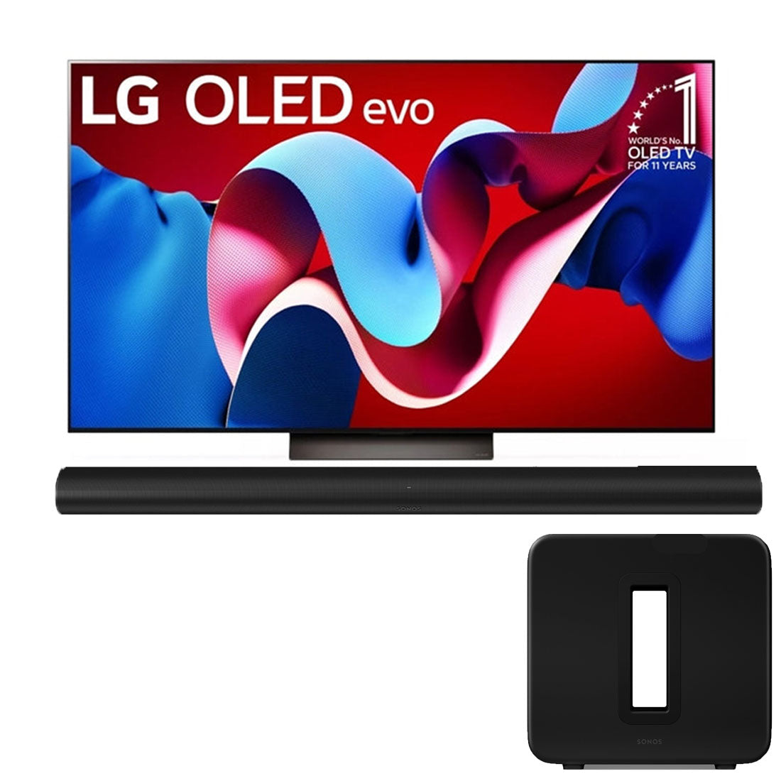 LG OLED55C4PUA 4K Smart OLED Evo TV | Premium Entertainment Set with Arc Ultra