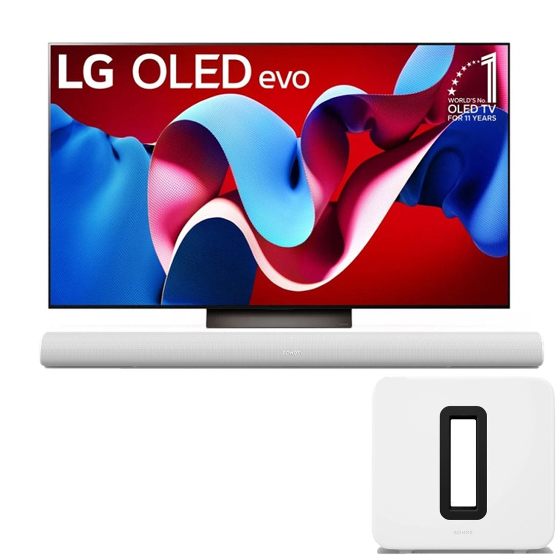 LG OLED55C4PUA 4K Smart OLED Evo TV | Premium Entertainment Set with Arc Ultra