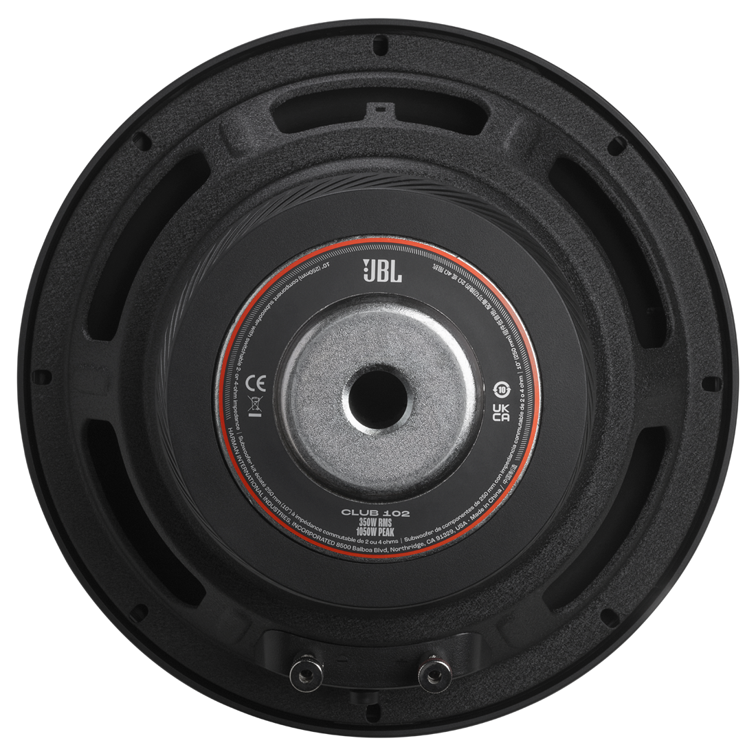 JBL Club 102 10" Car Subwoofer with Selectable 2/4-Ohm SSI - Each