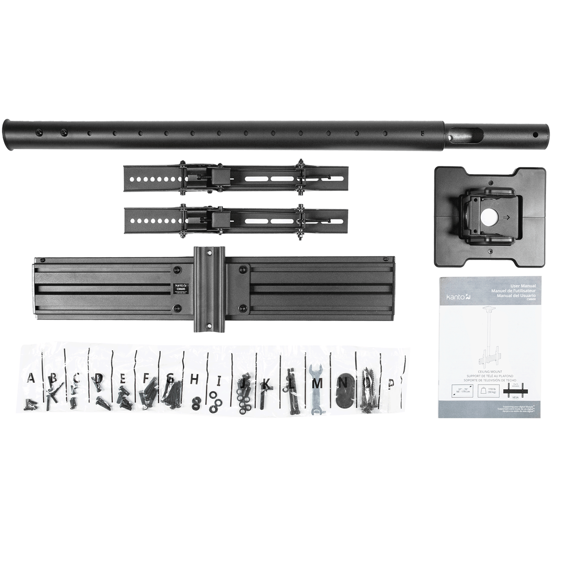 Kanto CM600 Full Motion Ceiling TV Mount with 23" Height Adjustment