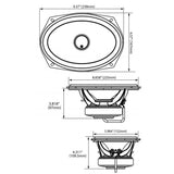 Cerwin Vega RPMST694LK Cut In Lid Kit with ST69CX Speakers for 2014-2023 Harley Davidson Models