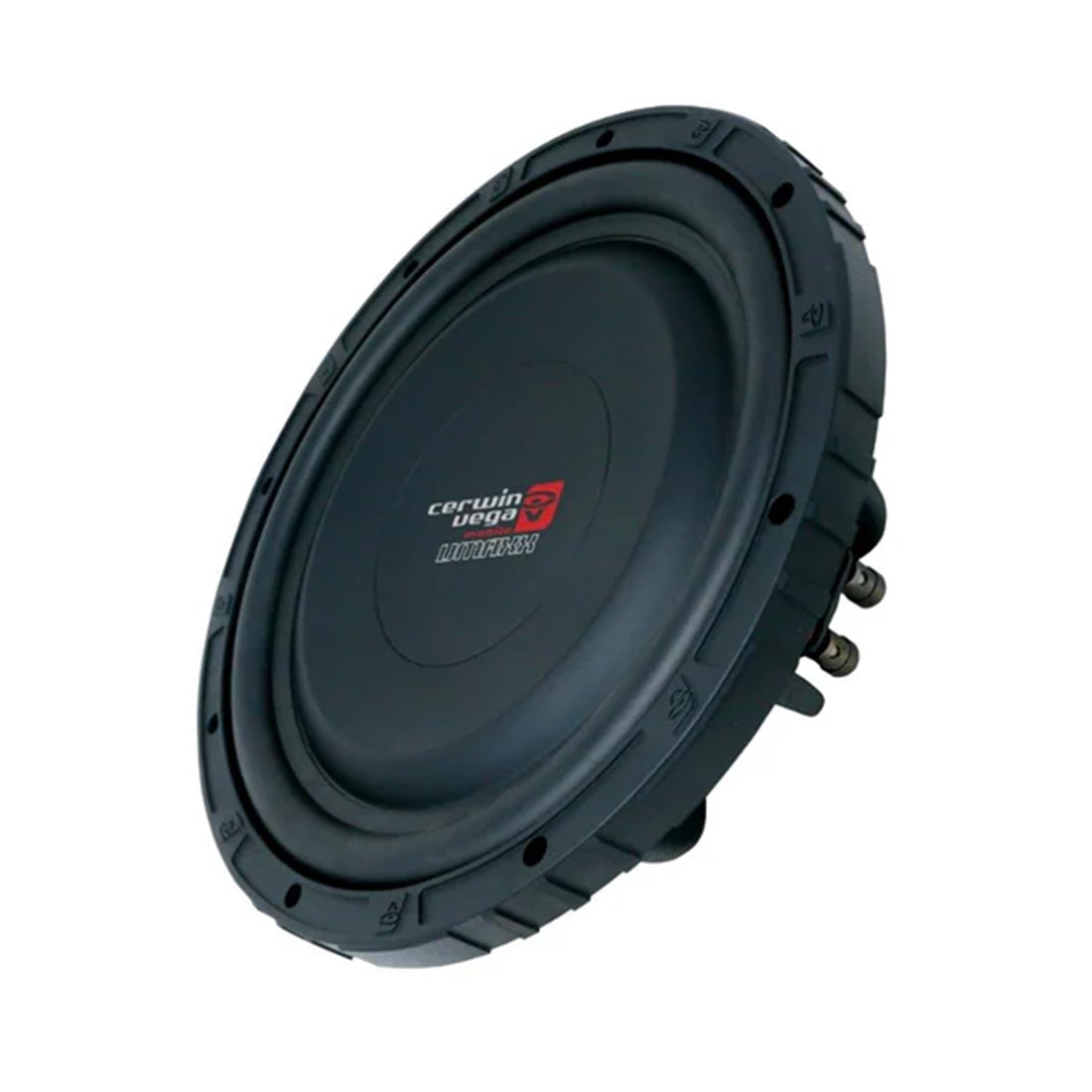 Cerwin Vega VMAXS124 12” 400W RMS Dual 4 Ohm High-Performance Shallow Car Subwoofer - Each