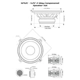Cerwin Vega H7525C HED Series 5.25" 2-Way Component Speaker System