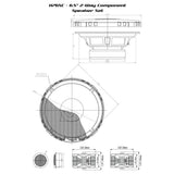 Cerwin Vega H765C HED Series 6.5" 2-Way Component Speaker System