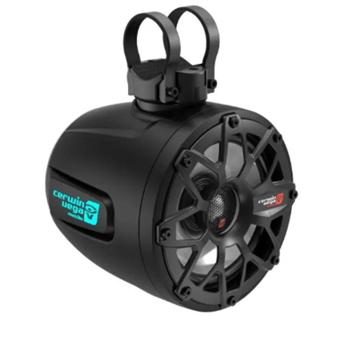 Cerwin Vega SH65F4B 6.5" 2-Way Coaxial Marine Speakers with LED Lights - Black - Pair