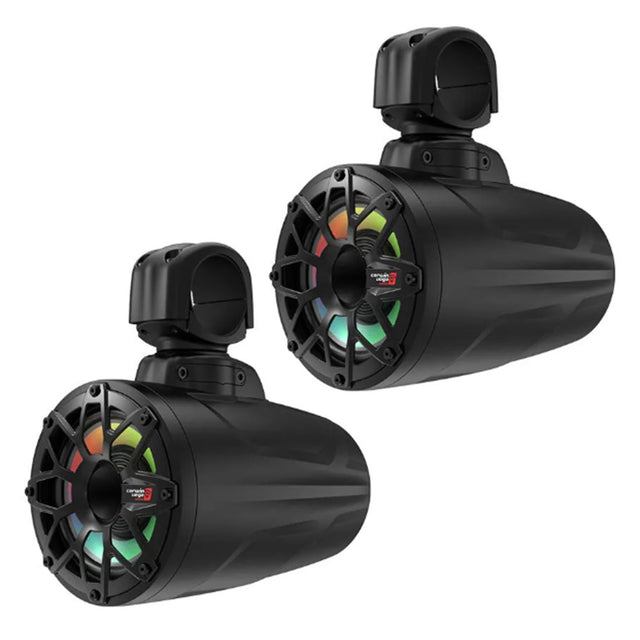 Cerwin Vega SL65F4B 6.5" 2-Way Coaxial Marine Speakers with LED Lights - Black - Pair