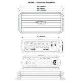 Cerwin Vega VCU81 VEGA Series Class D 1000W Monoblock Amplifier