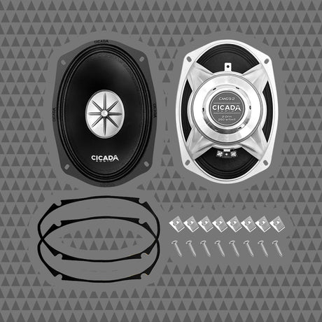 Cicada Audio COMP69.2 6"x9" 2-Ohm Mid-Bass Component Speaker Kit 