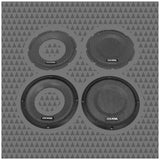 Cicada Audio CBG65F 6.5" Flush Style Grill - Black Aluminum- Pair