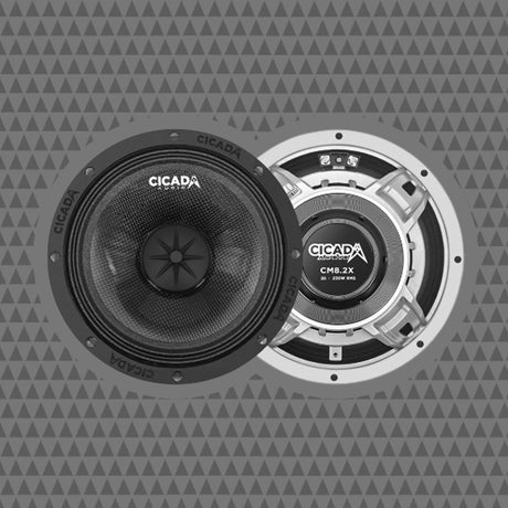 Cicada Audio CM8.4X 8" Mid-Bass Component Speakers With 4 Ohm CMC™ Cones